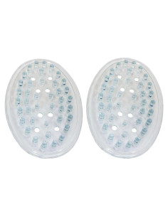 Contenedor de Jabón de Plástico PVC Transparente - 2 Piezas