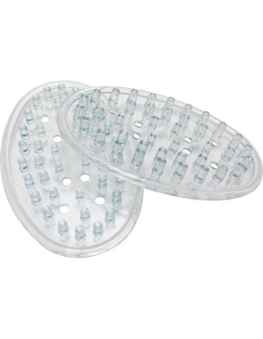 Contenedor de Jabón de Plástico PVC Transparente - 2 Piezas