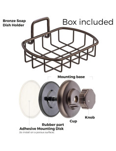 Fregadero de Jabón HASKO Acero Inoxidable Bronce 11.48x13.49cm 2