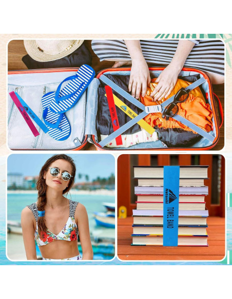 Bandas de Toalla Natonhi 6 Piezas para Sillas de Playa