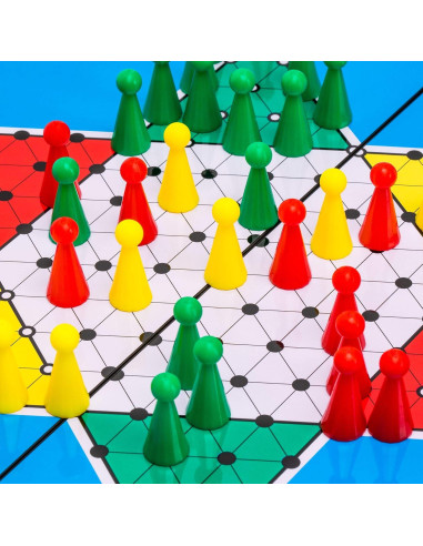 Juego de Damas Chinas Magnético Yellow Mountain 24.8 cm Plegable