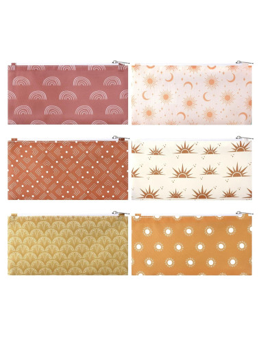 6 Bolsas Reutilizables Oudain para Snacks y Sándwiches 9x18cm