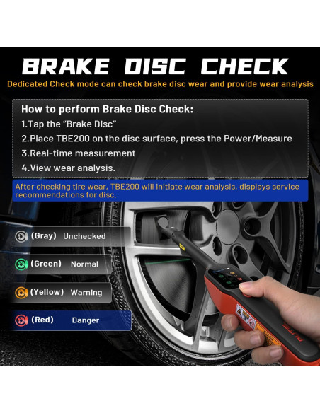 Autel MaxiTPMS TBE200 (E) Examinador de Neumáticos y Frenos