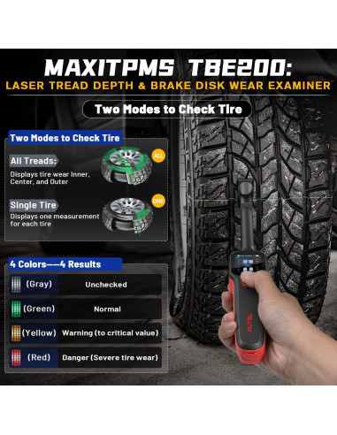 Autel MaxiTPMS TBE200 (E) Examinador de Neumáticos y Frenos