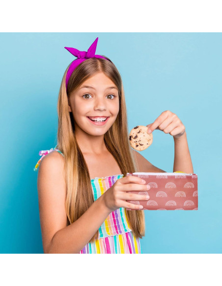 6 Bolsas Reutilizables Oudain para Snacks y Sándwiches 9x18cm