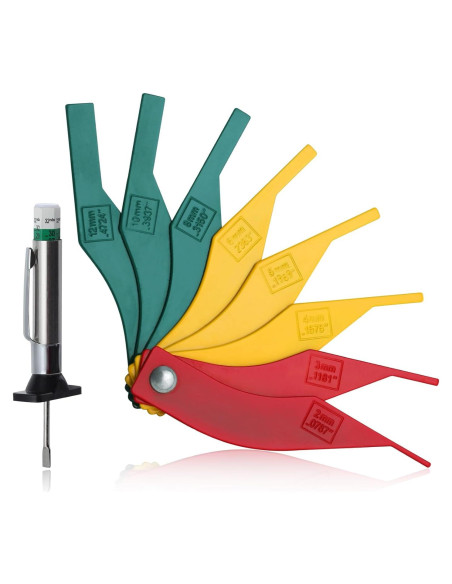 Medidor de Grosor de Forro de Freno SPEEDWOX 8PCS Métrico y SAE