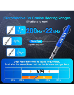 Silbato para Perros KIVORA 4 Pack Ultrasonido Ajustable 2