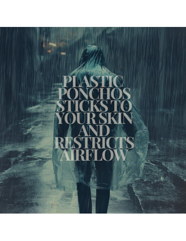 Oponcho Aquabeacon 2 Pack Ponchos Impermeables Unisex 0.45kg