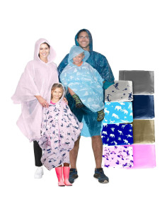 Paquete Familiar de Ponchos de Lluvia Furry Smile - 8 Unidades