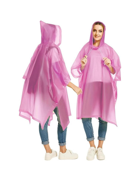 Ponchos de Lluvia Reutilizables GUKOY 2 Pcs Impermeables Unisex