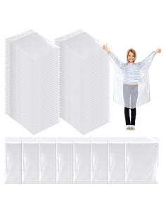 80 Ponchos de Lluvia Desechables Berlune para Niños Impermeables