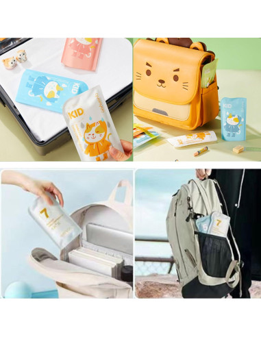 Paquete de 6 Ponchos de Lluvia Desechables DIELLY - Tamaño S