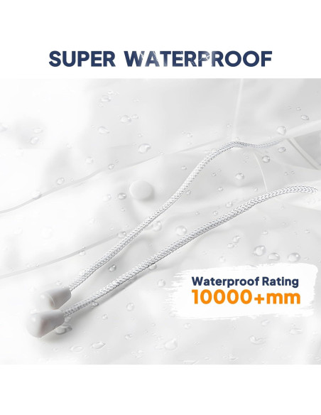 Ponchos de Lluvia Reutilizables ANYOO 2-Pack Unisex Impermeables