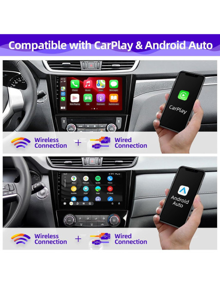 Radio de Coche Android 10" CGOGC con Carplay y GPS para Nissan
