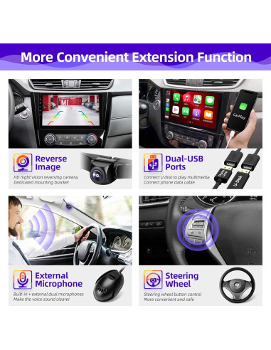 Radio de Coche Android 10" CGOGC con Carplay y GPS para Nissan