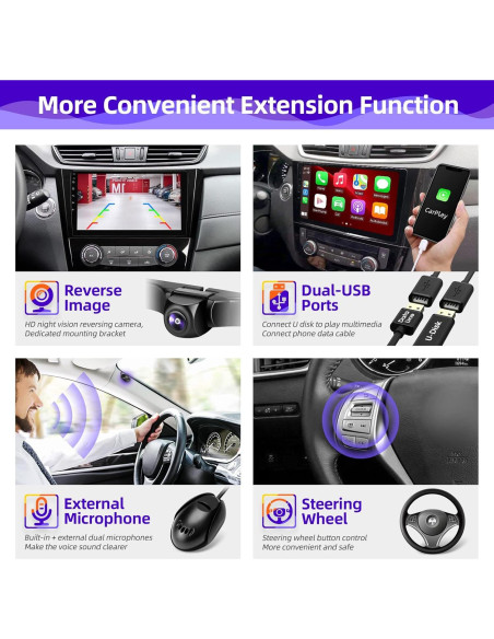 Radio de Coche Android 10" CGOGC con Carplay y GPS para Nissan