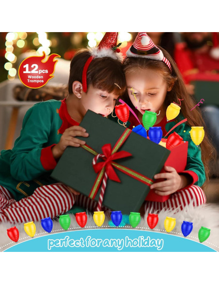 12 Trompos de Madera Junkin para Niños - Colores Variados