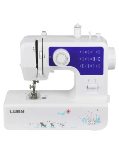 Máquina de Coser Luby Portátil 12 Puntadas 2.1 kg Azul
