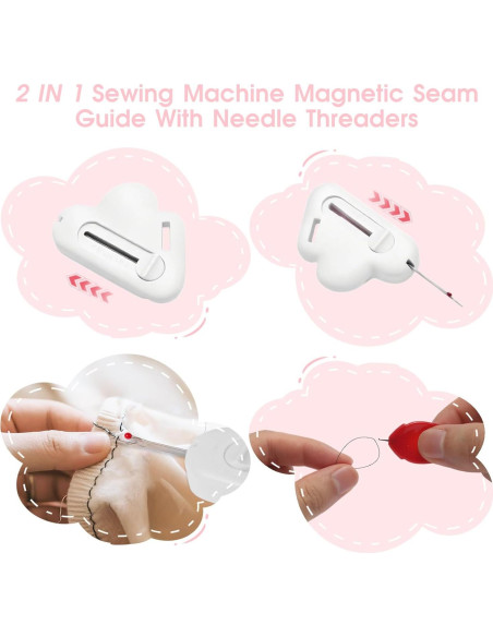 Guía de Costura Magnética FARIRICAJON 2 en 1 con Desgarrador