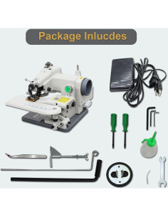 Máquina de Coser Portátil Puntada Ciega 110V 1200 PPM 2