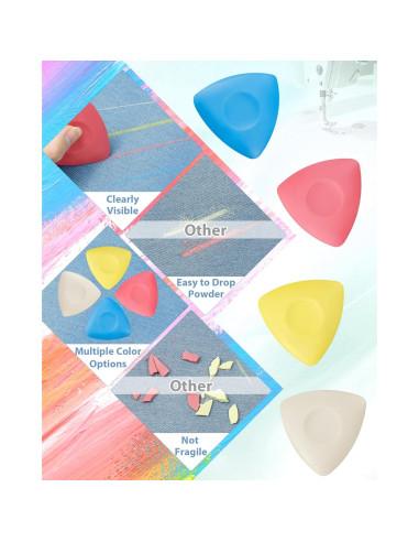 Juego de Tiza de Sastre FIVEIZERO 4 Piezas Multicolor