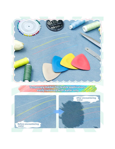 Juego de Tiza de Sastre FIVEIZERO 4 Piezas Multicolor