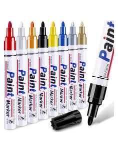 8 Marcadores de Pintura a Base de Aceite DAPAWIN - Multicolor