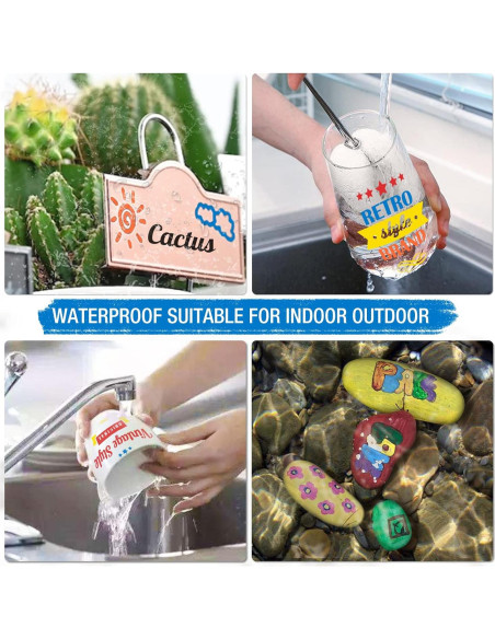 8 Marcadores de Pintura a Base de Aceite DAPAWIN - Multicolor