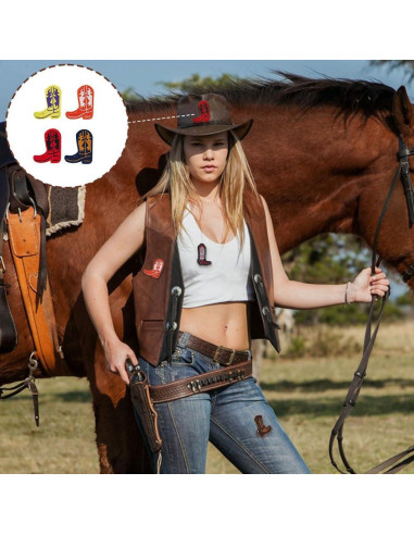 Parches Bordados de Botas AHANDMAKER 13 Piezas Coloridos