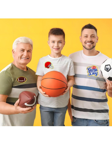 Parches de Fútbol Chenille Jongdari 8pcs Rojo para Planchar