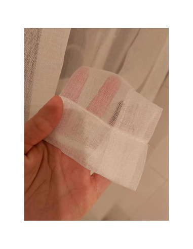 Peso de Cortina Lianlin 1.5m Tela Reforzada 2 Piezas Blanco