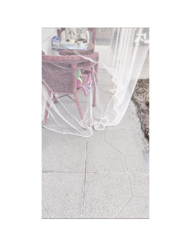 Peso de Cortina Lianlin 1.5m Tela Reforzada 2 Piezas Blanco