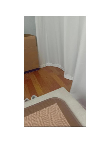 Peso de Cortina Lianlin 1.5m Tela Reforzada 2 Piezas Blanco