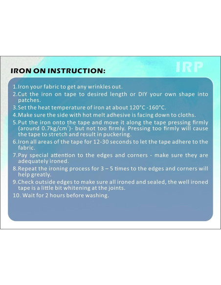 Cinta termoadhesiva LLPT blanca 1.2" x 5m para reparaciones