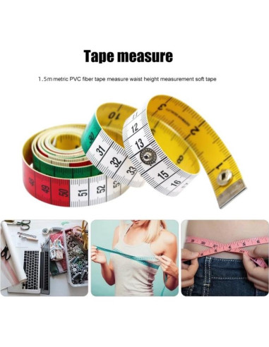 Cinta Métrica de Tela Suave TIANHAIDA 152.4 cm Doble Cara