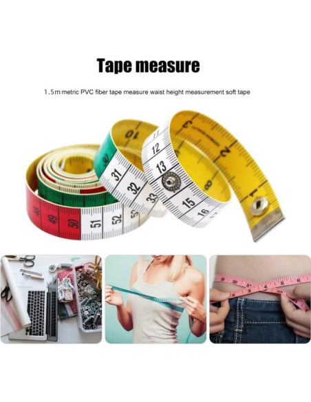Cinta Métrica de Tela Suave TIANHAIDA 152.4 cm Doble Cara