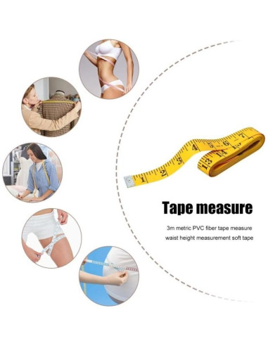 Cinta Métrica de Tela Suave TIANHAIDA 152.4 cm Doble Cara