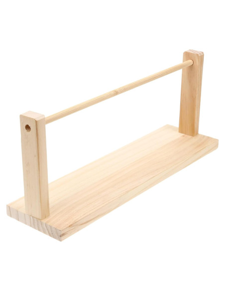 Dispensador de Rollo de Papel de Madera Jojofuny 40x17 cm