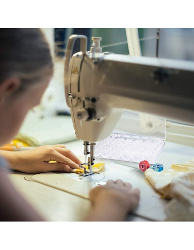 Caja Organizador de Bobinas de Coser Fbshicung Transparente 36 Unidades