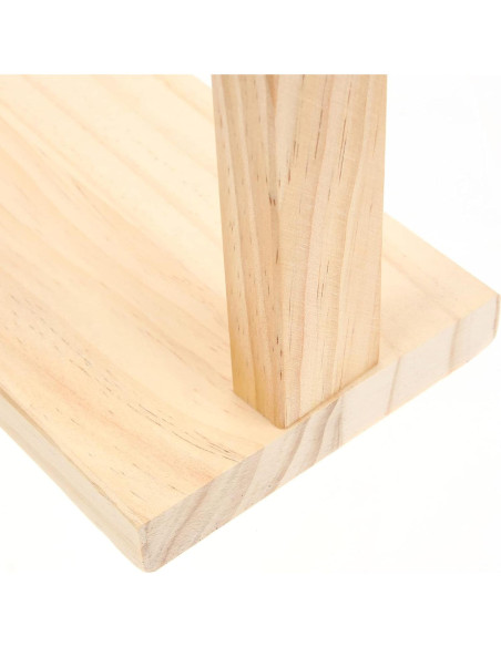 Dispensador de Rollo de Papel de Madera Jojofuny 40x17 cm