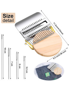 Luinabio Máquina de Telar Speedweve con 14 Ganchos y 9 Agujas 2