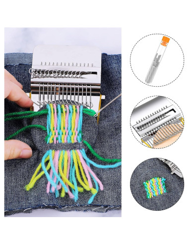 Luinabio Máquina de Telar Speedweve con 14 Ganchos y 9 Agujas