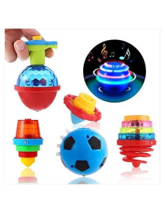 Trompos LED Brillantes para Niños - 10 Pcs Juguetes de Fiesta