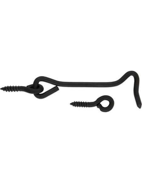 Gancho y Ojo Hardware Nacional N166-005 10.16 cm Negro