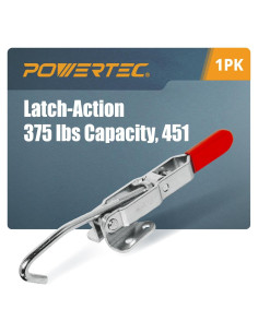 Abrazadera de Palanca POWERTEC 451 Gancho J 170 kg
