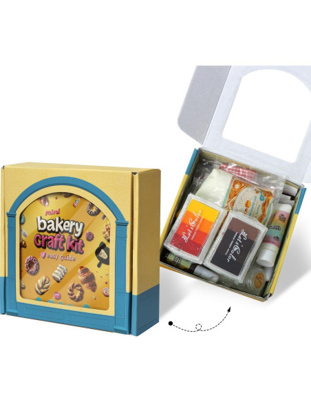 Kit de Manualidades de Arcilla Secada al Aire iLAND 150g Mini Comida