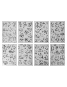 Hojas de Plástico Termocontraíble Estink - 8 Piezas Animales