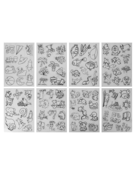 Hojas de Plástico Termocontraíble Estink - 8 Piezas Animales