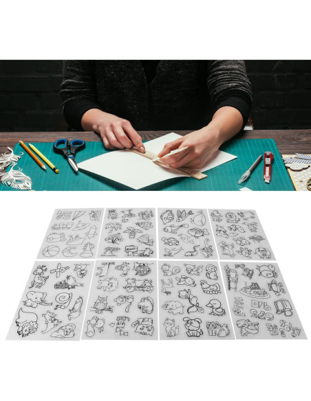 Hojas de Plástico Termocontraíble Estink - 8 Piezas Animales