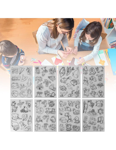 Hojas de Plástico Termocontraíble Estink - 8 Piezas Animales